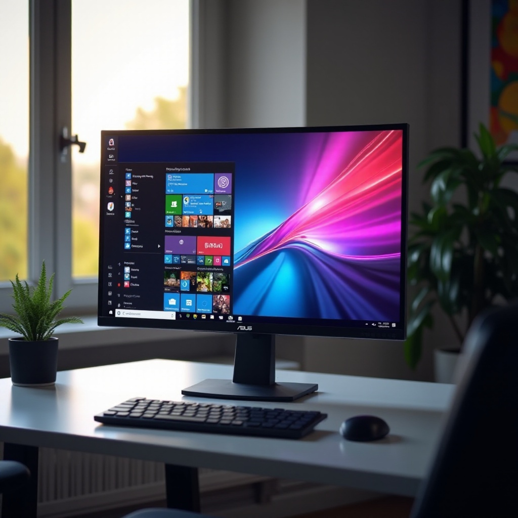 jak zapnout monitor Asus