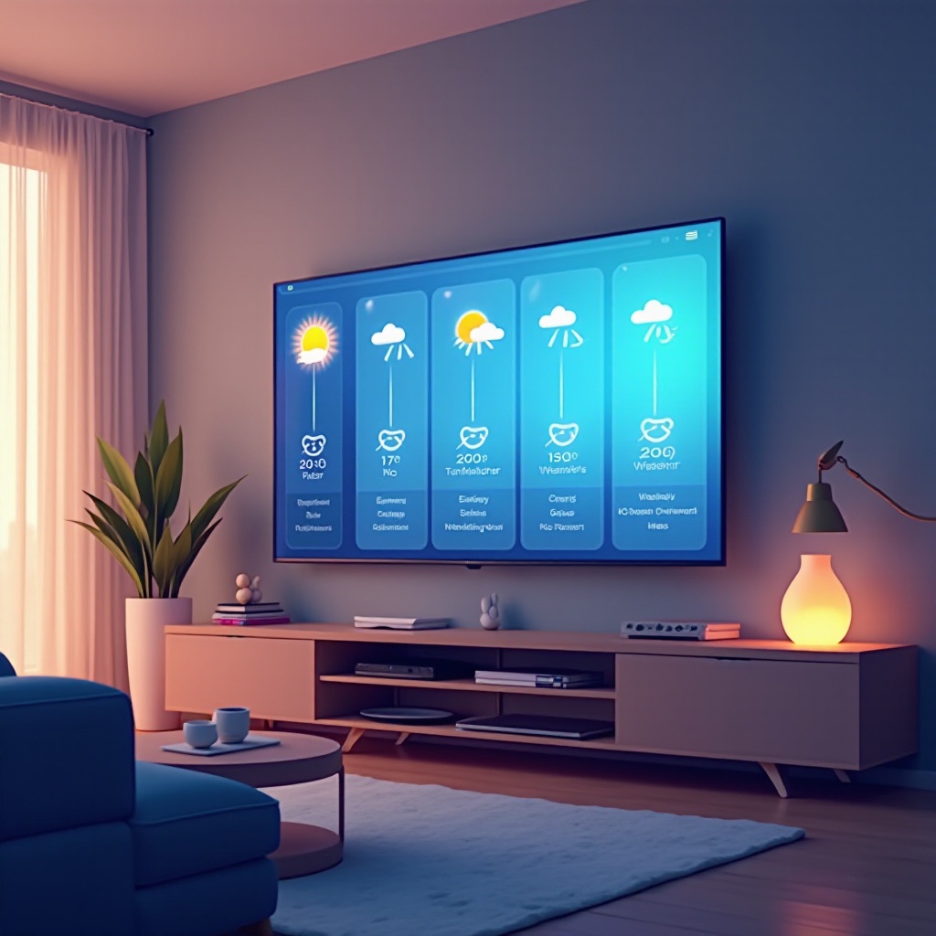 come guardare il meteo locale sulla smart TV