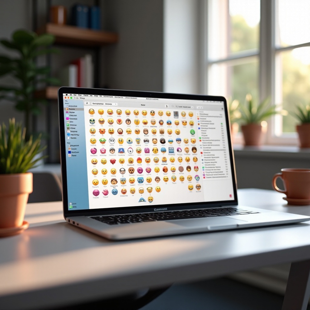 klávesnice emoji macOS