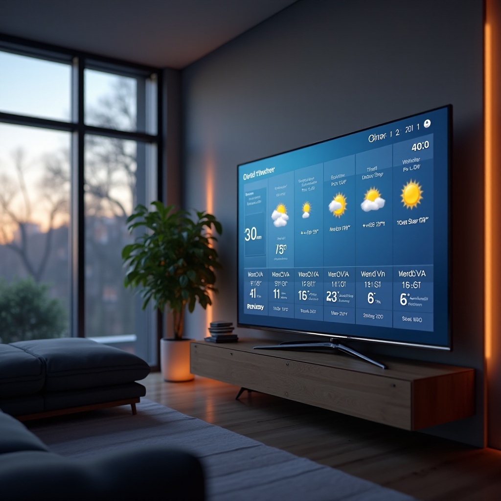 jak oglądać lokalną prognozę pogody na smart TV