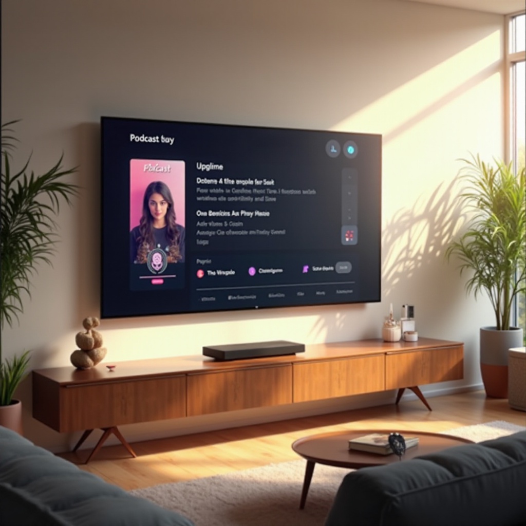 jak sledovat podcasty na chytré televizi