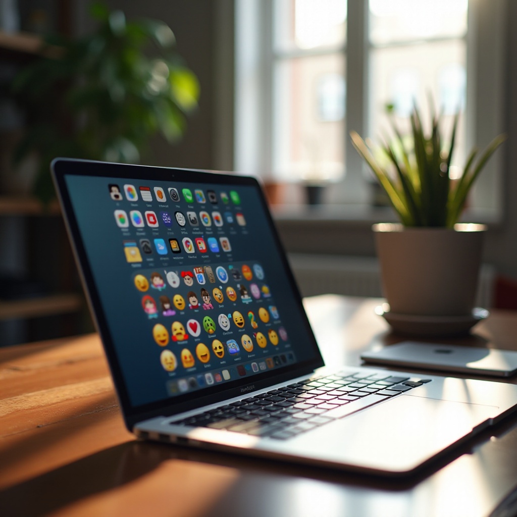 klávesnice emoji macOS