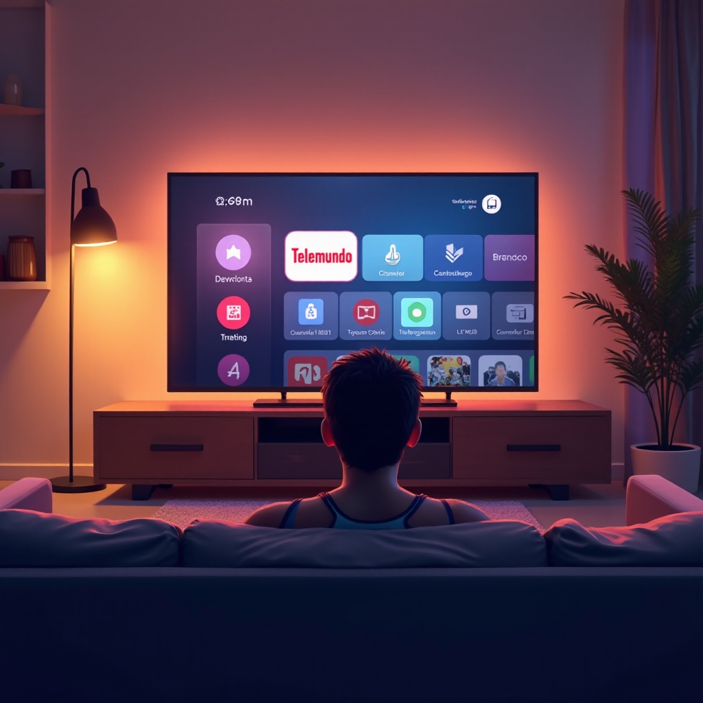 wie man Telemundo auf einem Smart-TV sieht