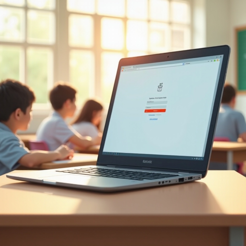 jak wypisać się ze szkolnego Chromebooka