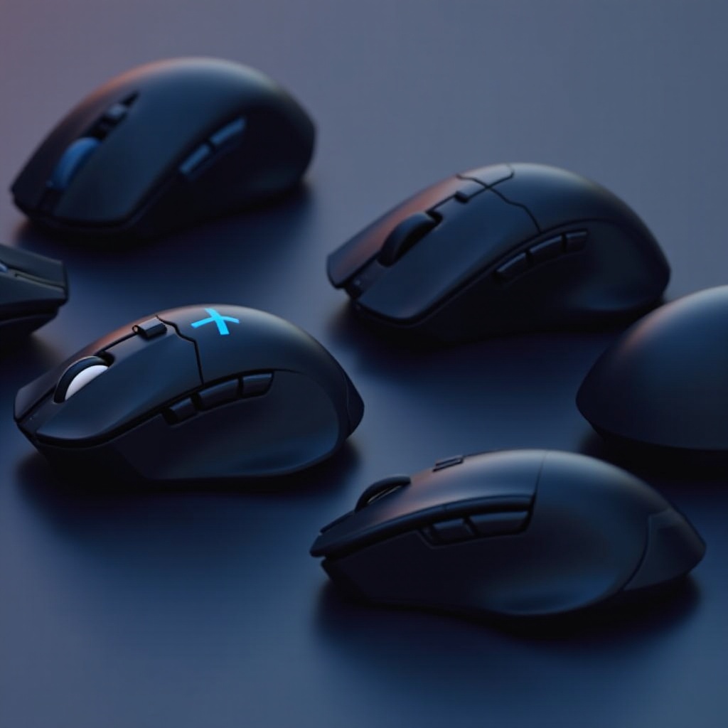 Bezprzewodowa mysz do gier z bocznymi przyciskami