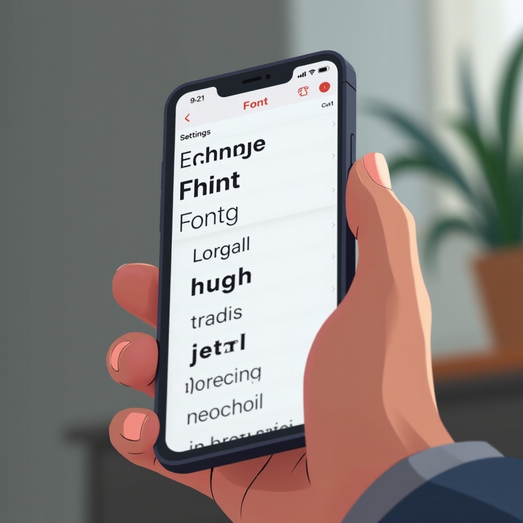 come posso cambiare il carattere sul mio telefono