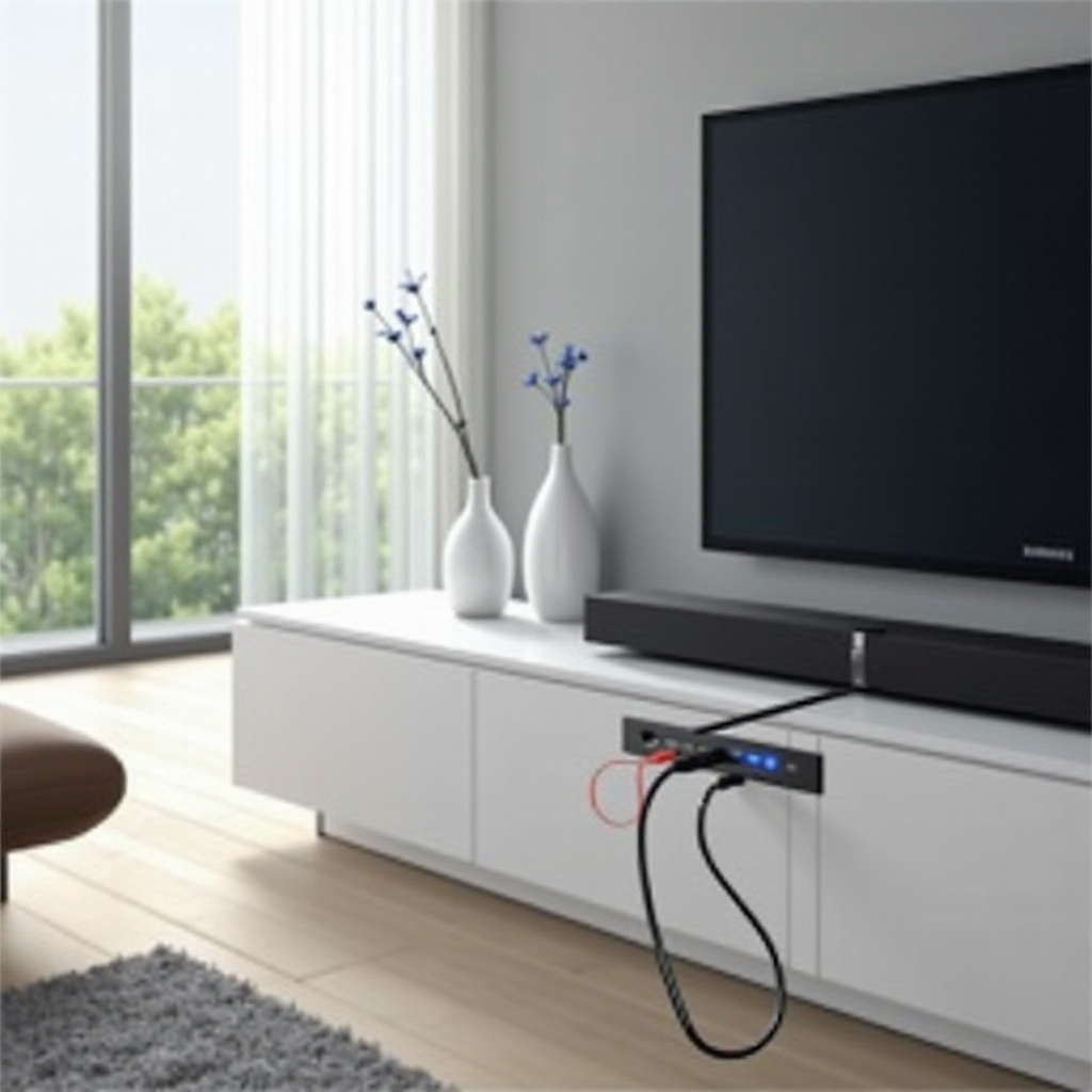 jak podłączyć soundbar do telewizora Samsung