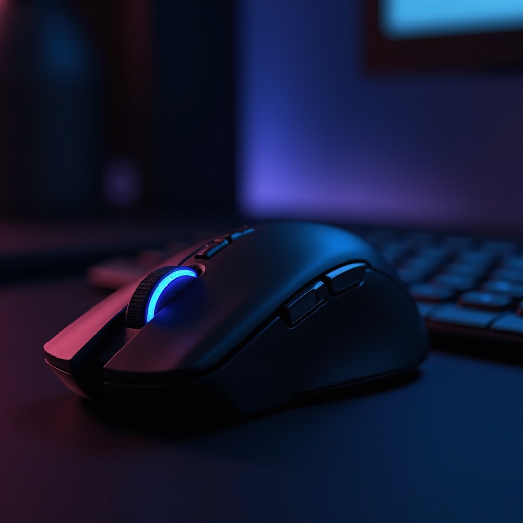 Mouse da gioco wireless con pulsanti laterali