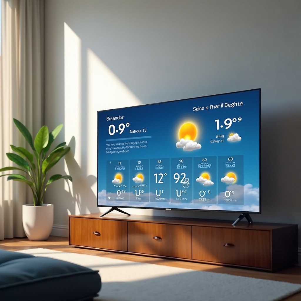 jak sledovat místní počasí na chytré televizi