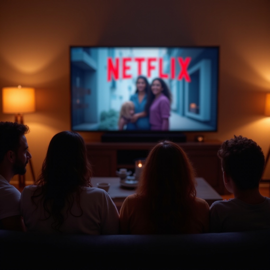 wie man Netflix mit Freunden auf einem Smart-TV anschaut