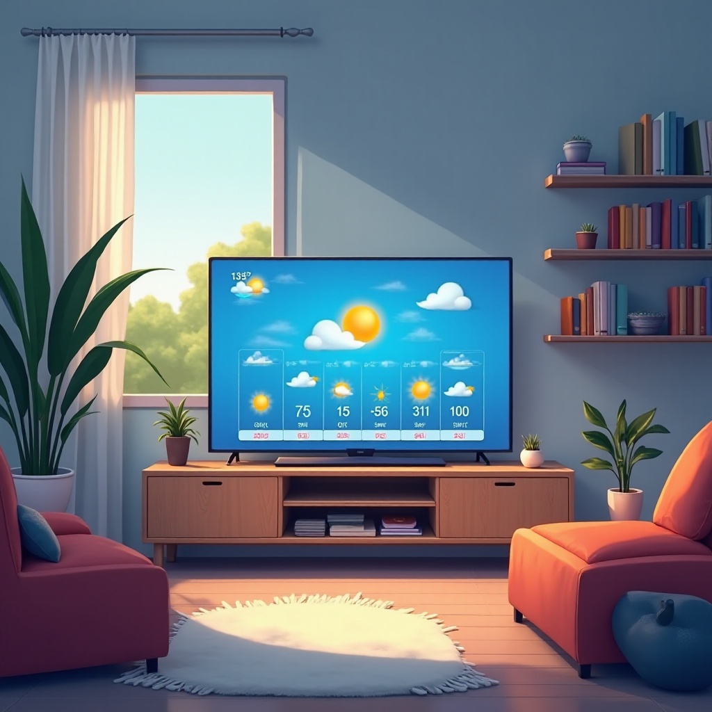 jak oglądać lokalną prognozę pogody na smart TV