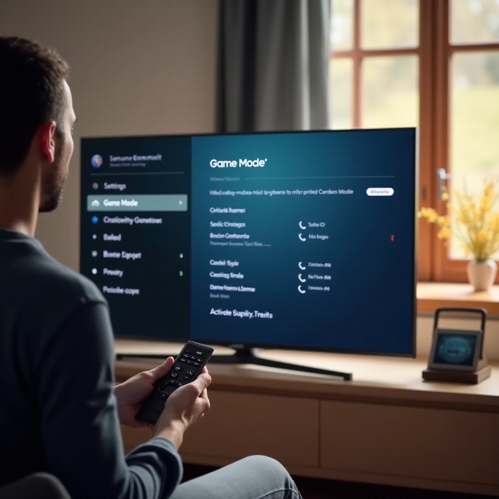 wie man den Spielmodus auf einem Samsung-Fernseher aktiviert